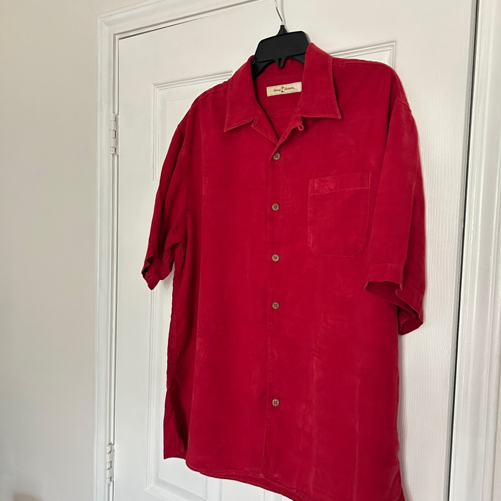 Tommy Bahama Red Casual Button Down Shirt
